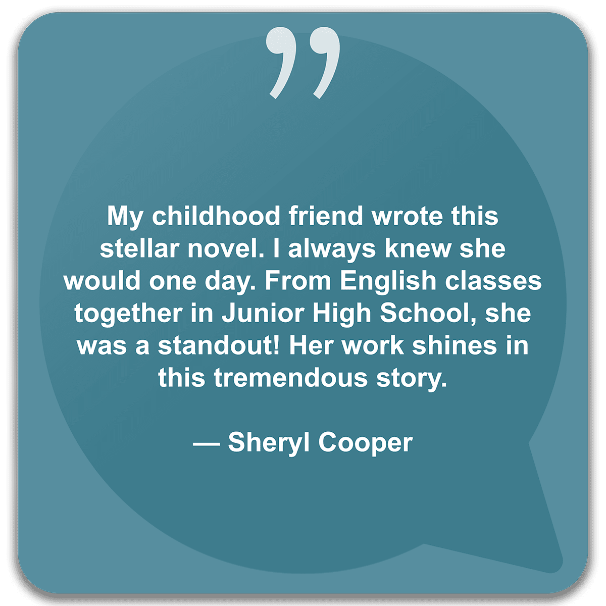 Sheryl Cooper, Alice Cooper's wife, reviews Turning Toward Eden by Cate Touryan; they are friends from high school